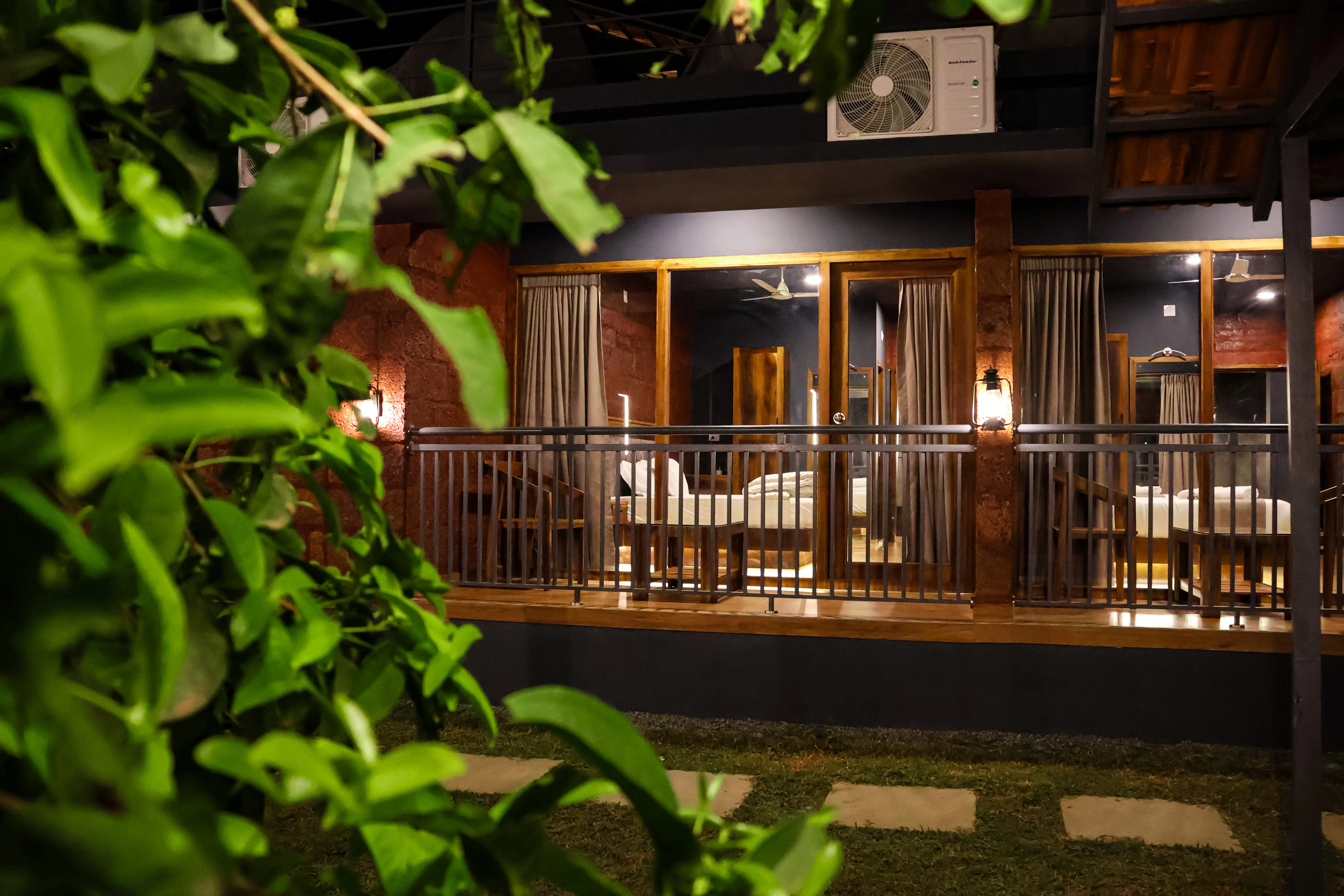 Luxury balcony view of Wayanad mountains at Brunton Havens